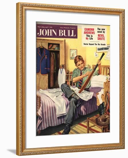 Front Cover of 'John Bull', April 1956-null-Framed Giclee Print