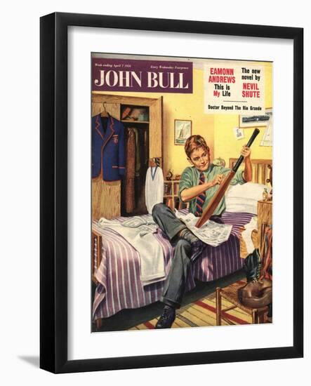 Front Cover of 'John Bull', April 1956-null-Framed Giclee Print