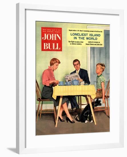 Front Cover of 'John Bull', April 1957-null-Framed Giclee Print