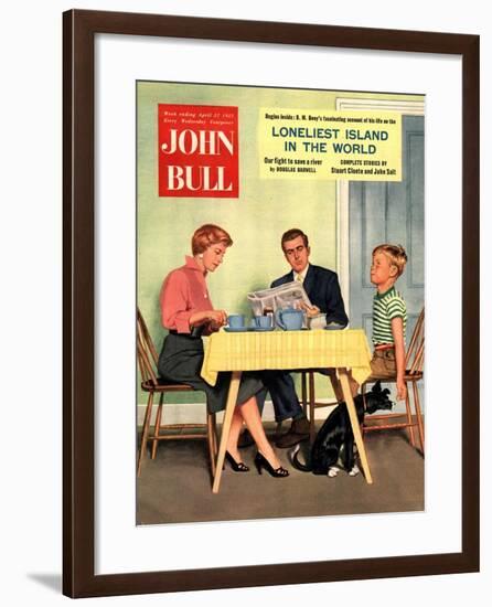 Front Cover of 'John Bull', April 1957-null-Framed Giclee Print