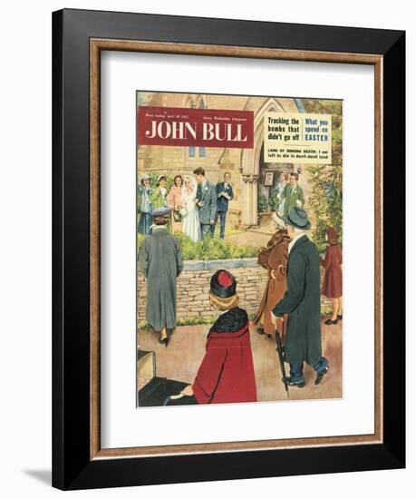 Front Cover of 'John Bull', April 1957-null-Framed Giclee Print