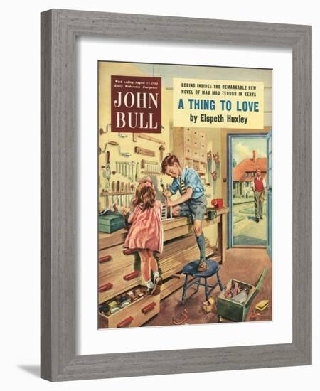 Front Cover of 'John Bull', August 1954-null-Framed Giclee Print