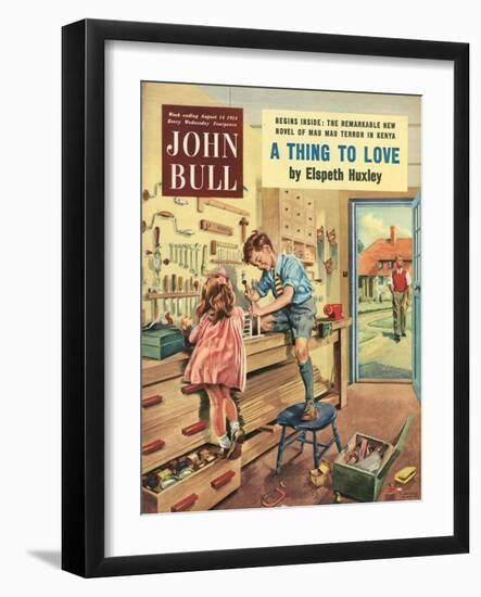 Front Cover of 'John Bull', August 1954-null-Framed Giclee Print