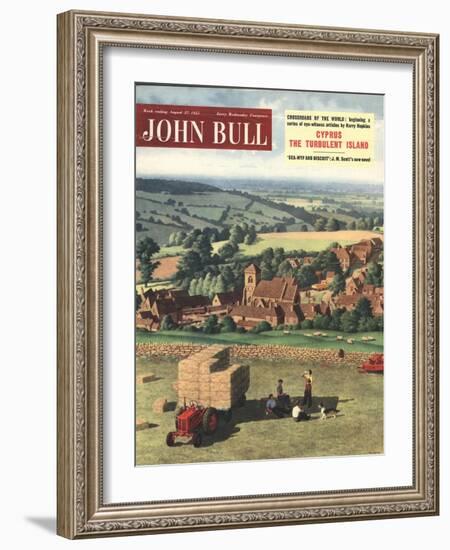 Front Cover of John Bull, August 1955-null-Framed Giclee Print