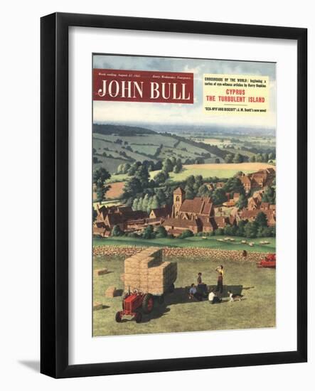 Front Cover of John Bull, August 1955-null-Framed Giclee Print