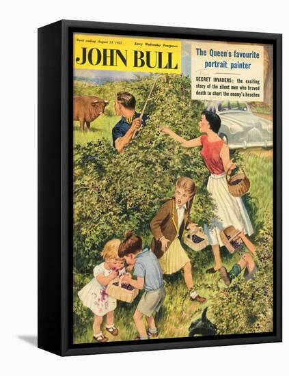 Front Cover of 'John Bull', August 1957-null-Framed Premier Image Canvas