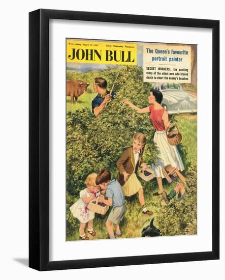 Front Cover of 'John Bull', August 1957-null-Framed Giclee Print