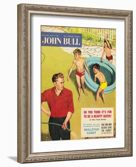 Front Cover of 'John Bull', August 1958-null-Framed Giclee Print