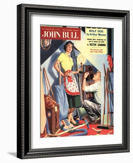 Front Cover of 'John Bull', December 1957-null-Framed Giclee Print
