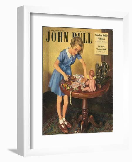 Front Cover of 'John Bull', February 1949-null-Framed Giclee Print