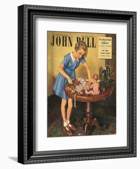 Front Cover of 'John Bull', February 1949-null-Framed Giclee Print