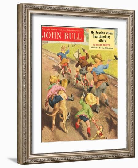 Front Cover of 'John Bull', February 1952-null-Framed Giclee Print