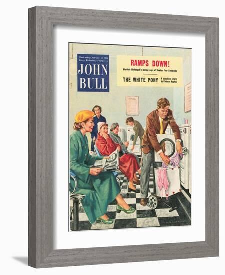 Front Cover of 'John Bull', February 1954-null-Framed Giclee Print