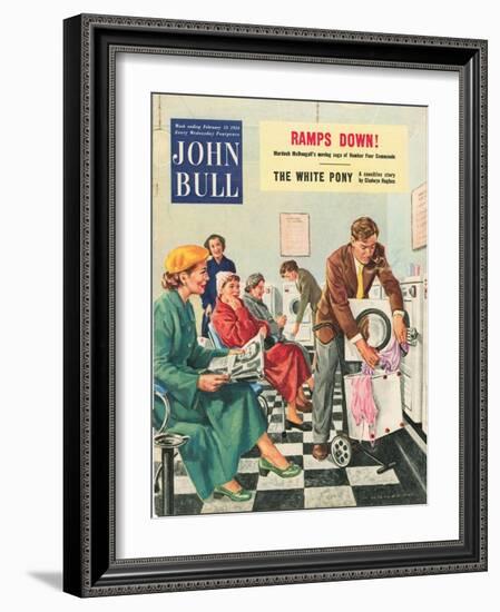 Front Cover of 'John Bull', February 1954-null-Framed Giclee Print