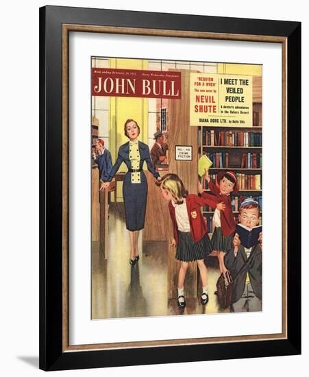 Front Cover of 'John Bull', February 1955-null-Framed Giclee Print