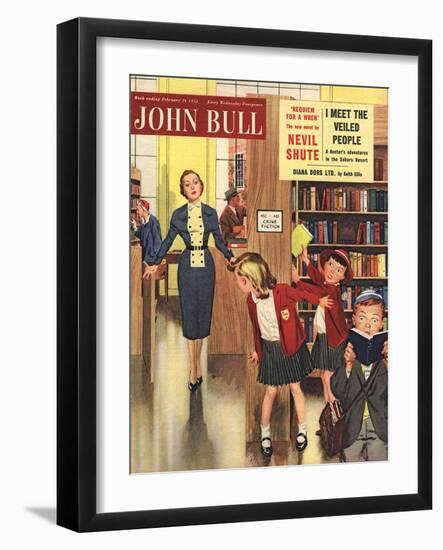 Front Cover of 'John Bull', February 1955-null-Framed Giclee Print