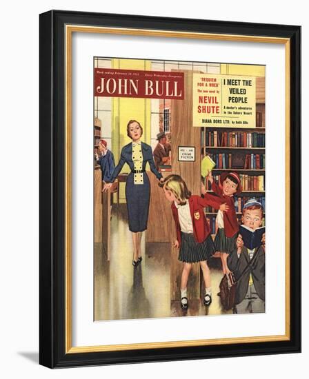 Front Cover of 'John Bull', February 1955-null-Framed Giclee Print