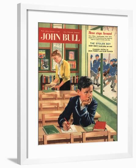 Front Cover of 'John Bull', February 1957-null-Framed Giclee Print