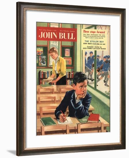 Front Cover of 'John Bull', February 1957-null-Framed Giclee Print