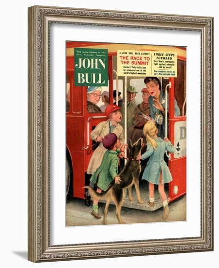 Front Cover of 'John Bull', February 1957-null-Framed Giclee Print