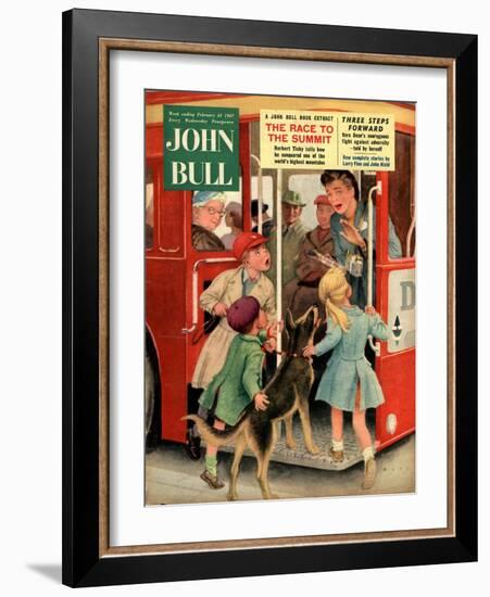 Front Cover of 'John Bull', February 1957-null-Framed Giclee Print