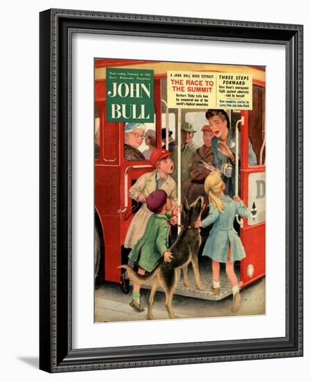 Front Cover of 'John Bull', February 1957-null-Framed Giclee Print