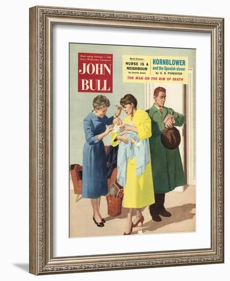 Front Cover of 'John Bull', February 1958-null-Framed Giclee Print