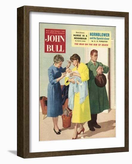 Front Cover of 'John Bull', February 1958-null-Framed Giclee Print