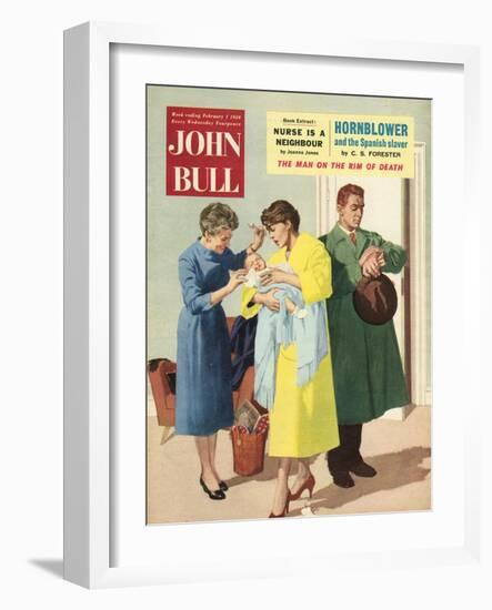 Front Cover of 'John Bull', February 1958-null-Framed Giclee Print