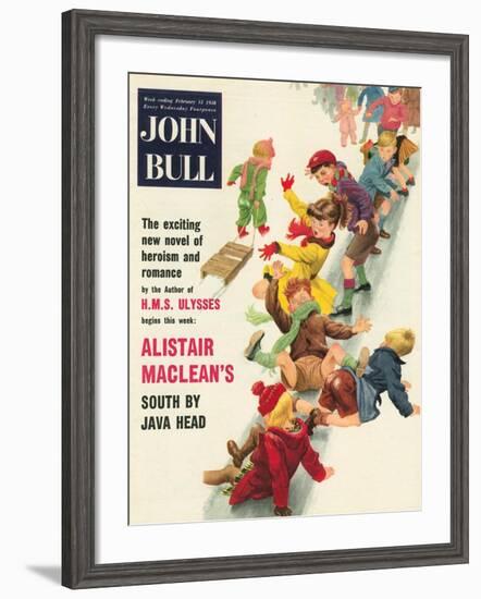 Front Cover of 'John Bull', February 1958-null-Framed Giclee Print