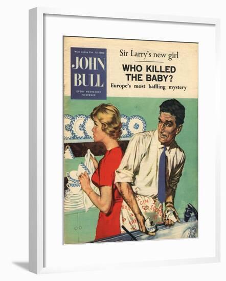 Front Cover of 'John Bull', February 1960-null-Framed Giclee Print