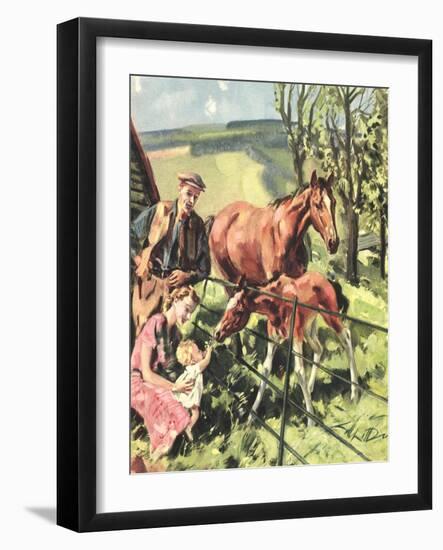 Front Cover of 'John Bull', July 1950-null-Framed Giclee Print