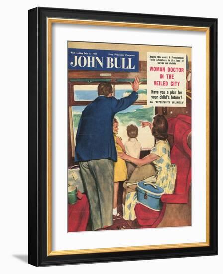 Front Cover of 'John Bull', July 1956-null-Framed Giclee Print