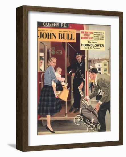Front Cover of 'John Bull', June 1957-null-Framed Giclee Print