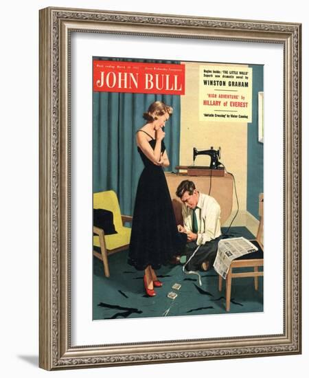 Front Cover of 'John Bull', March 1953-null-Framed Giclee Print
