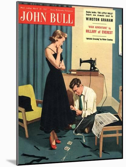 Front Cover of 'John Bull', March 1953-null-Mounted Giclee Print