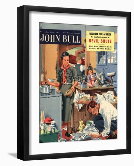 Front Cover of 'John Bull', March 1955-null-Framed Giclee Print