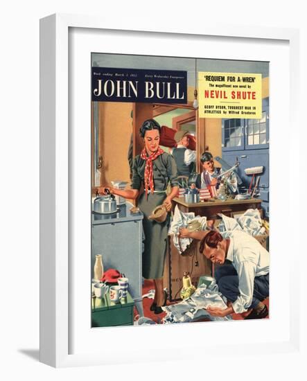 Front Cover of 'John Bull', March 1955-null-Framed Giclee Print