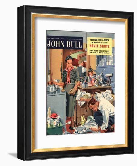 Front Cover of 'John Bull', March 1955-null-Framed Giclee Print