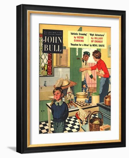 Front Cover of 'John Bull', March 1955-null-Framed Giclee Print