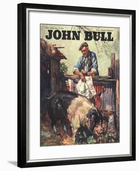 Front Cover of 'John Bull' May 1946-null-Framed Giclee Print