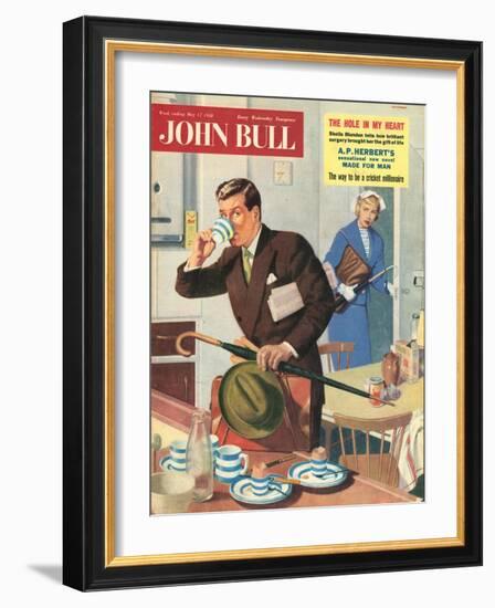 Front Cover of 'John Bull', May 1958-null-Framed Giclee Print