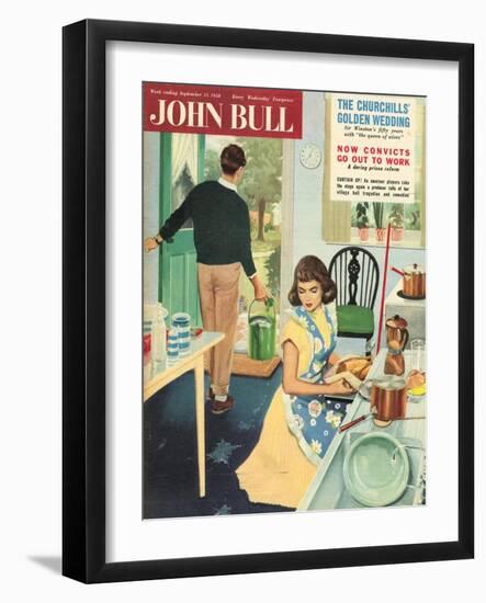 Front Cover of 'John Bull', September 1958-null-Framed Giclee Print