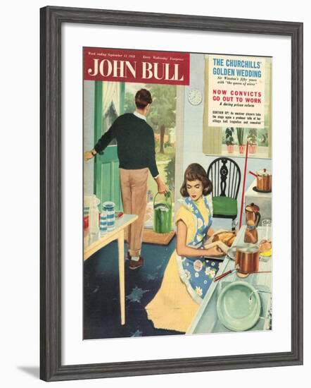 Front Cover of 'John Bull', September 1958-null-Framed Giclee Print