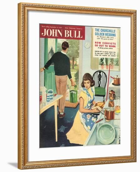 Front Cover of 'John Bull', September 1958-null-Framed Giclee Print