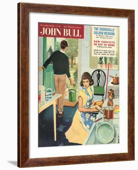 Front Cover of 'John Bull', September 1958-null-Framed Giclee Print