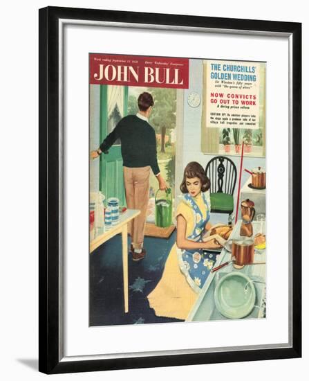 Front Cover of 'John Bull', September 1958-null-Framed Giclee Print