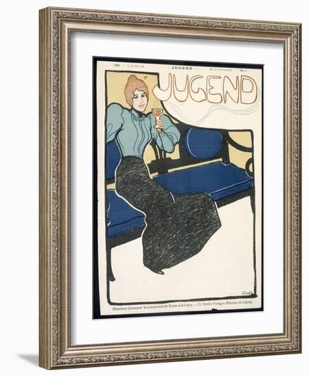 Front Cover of Jugend Magazine, January 1898-German School-Framed Giclee Print