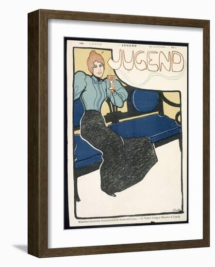 Front Cover of Jugend Magazine, January 1898-German School-Framed Giclee Print