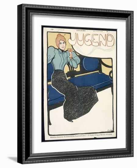 Front Cover of Jugend Magazine, January 1898-German School-Framed Giclee Print